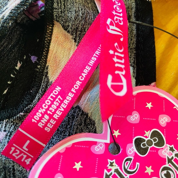 Cutie Patootie Feather Tassel Top Girl’s Large - Picture 4 of 5